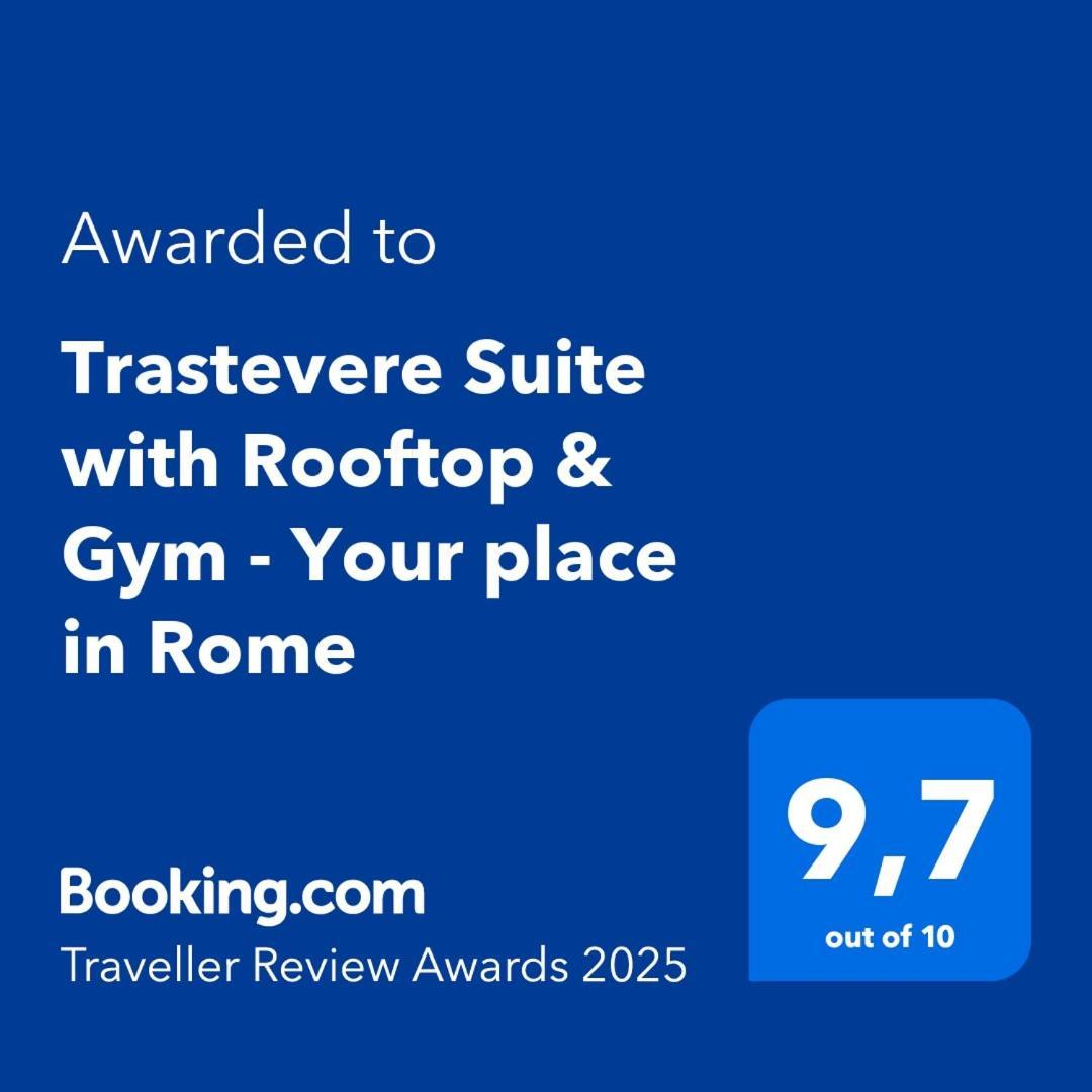 Aurealiving - Trastevere Suite With Rooftop & Gym, Your Place In Rome Luaran gambar